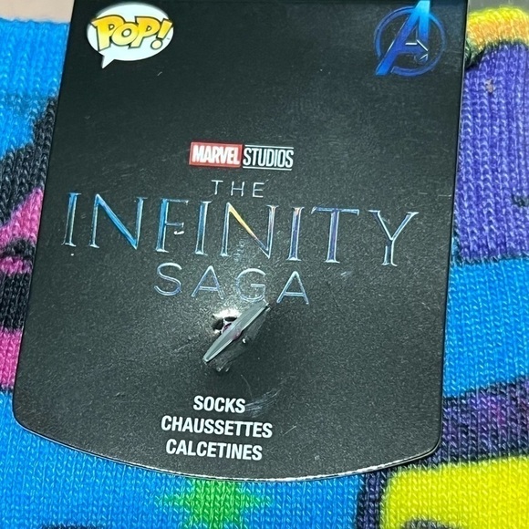 Marvel Studios The Infinity Saga Funko Pop Neon Women’s Socks 3 Pairs (One Size) - Picture 5 of 6